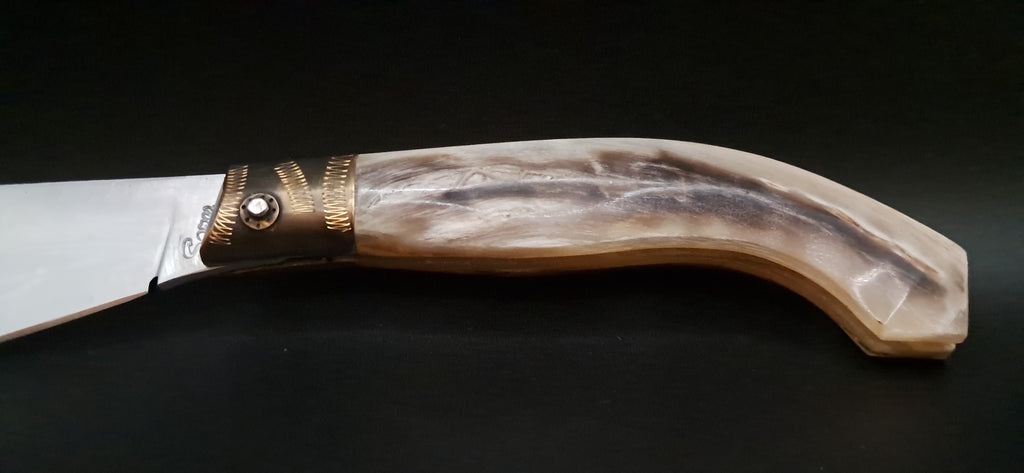 COLTELLO ARTIGIANALE IN STILE SCUOIO