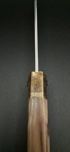 COLTELLO ARTIGIANALE IN STILE SCUOIO