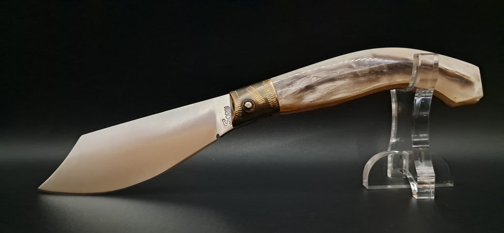 COLTELLO ARTIGIANALE IN STILE SCUOIO