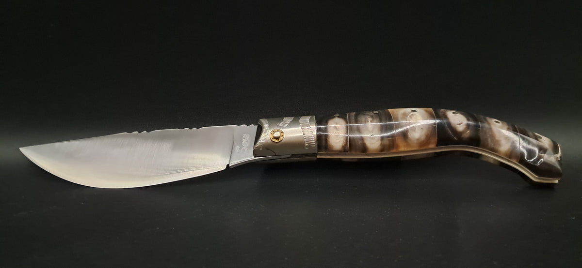 COLTELLO ARTIGIANALE IN STILE SCUOIO