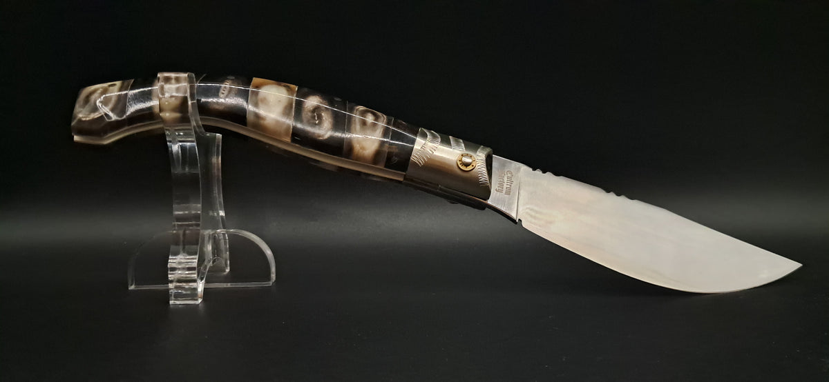COLTELLO ARTIGIANALE IN STILE SCUOIO