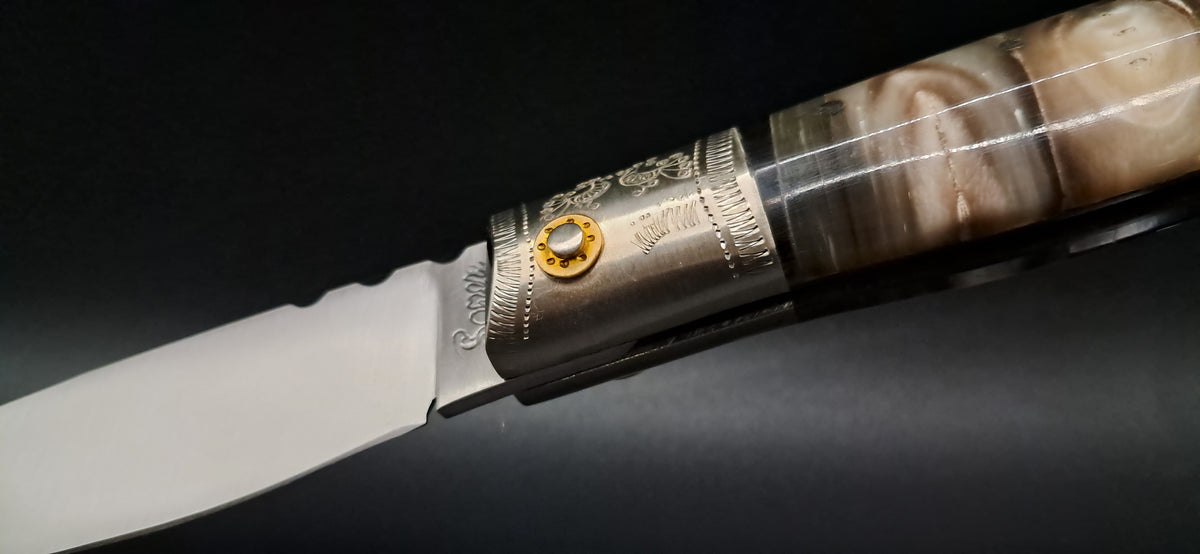 COLTELLO ARTIGIANALE IN STILE PATTADESE