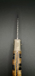 COLTELLO ARTIGIANALE IN STILE SCUOIO