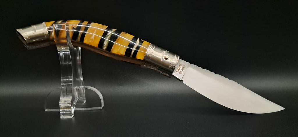 COLTELLO ARTIGIANALE IN STILE SCUOIO